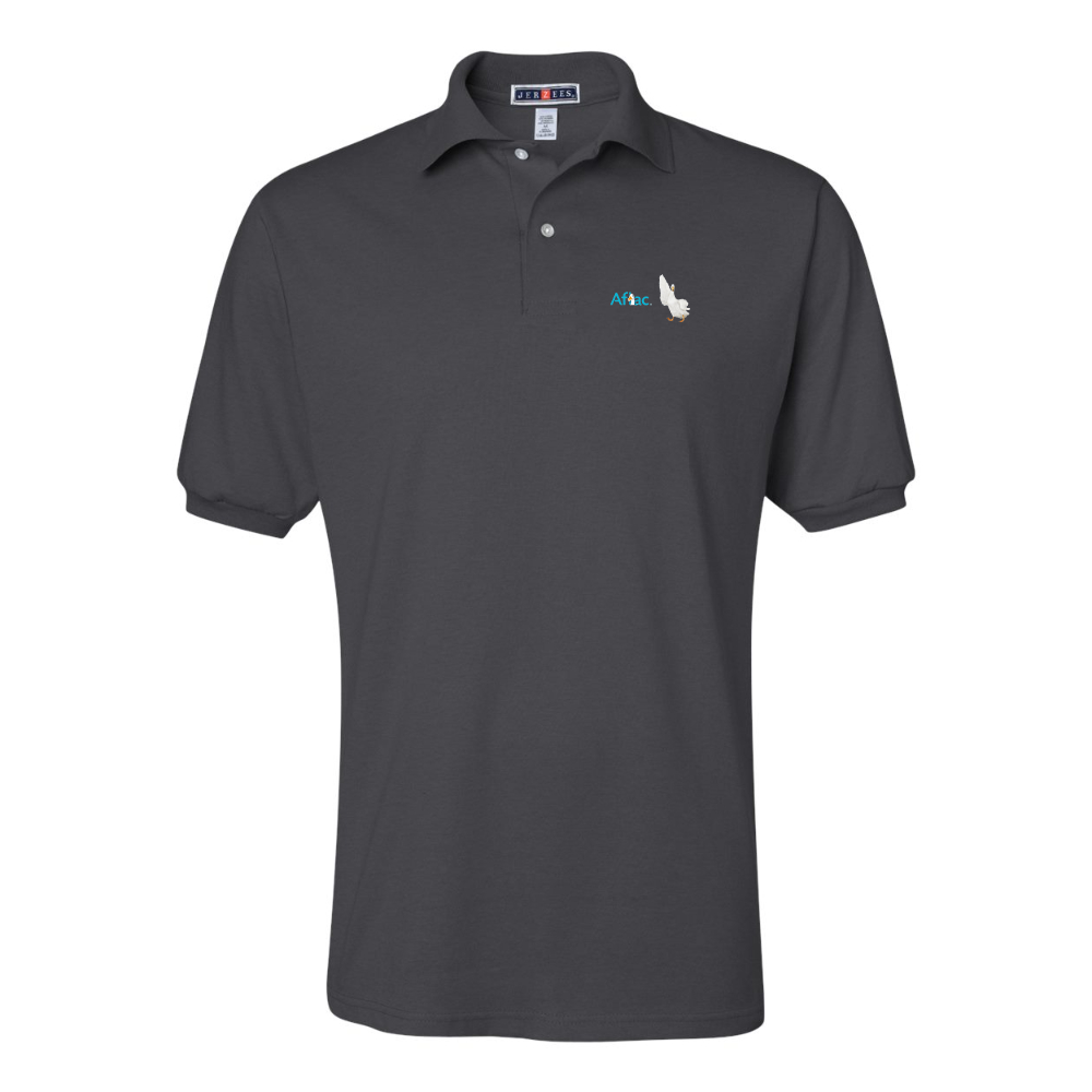 Men's Aflac Logo and Duck JERZEES  SpotShield polo