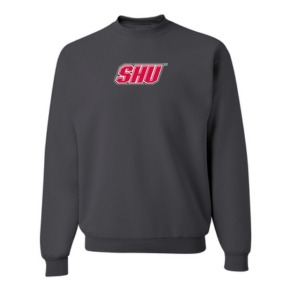 Men's Sacred Heart Pioneers Logo JERZEES NuBlend Crewneck Sweatshirt