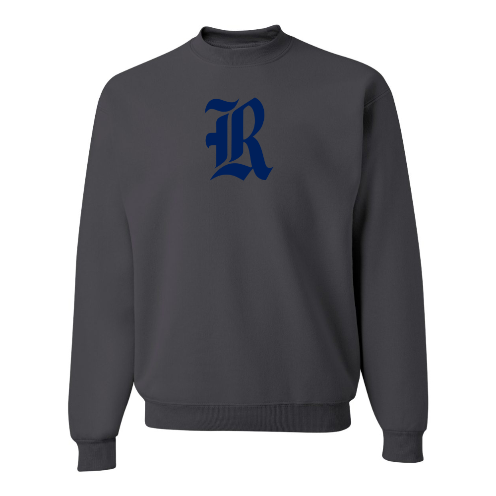 Men's Rice Owls Logo  JERZEES NuBlend Crewneck Sweatshirt