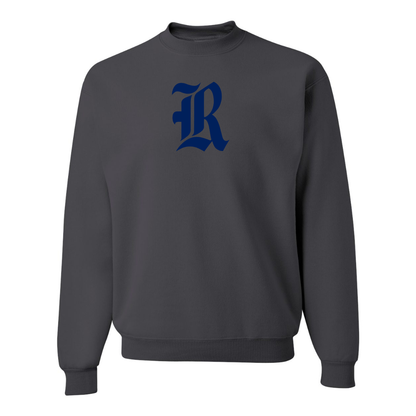 Men's Rice Owls Logo  JERZEES NuBlend Crewneck Sweatshirt