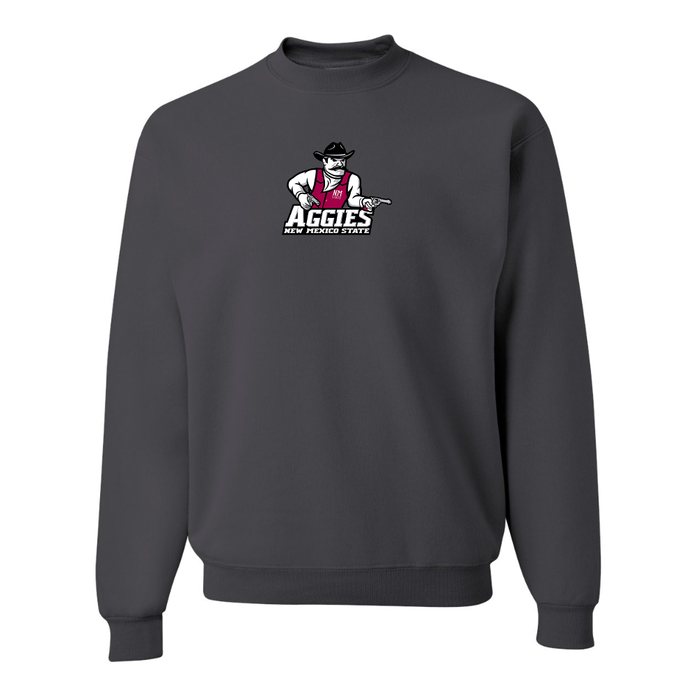 Men's Aggies New Mexico State Logo  JERZEES NuBlend Crewneck Sweatshirt