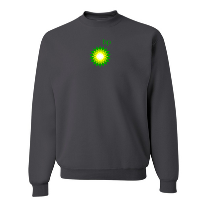 Men's BP Oil Logo  JERZEES NuBlend Crewneck Sweatshirt