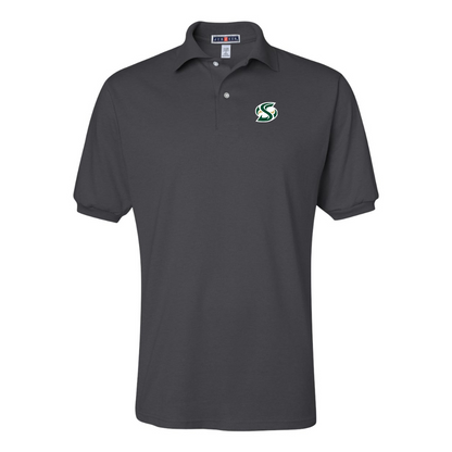 Men's Sacramento State Hornets Logo  JERZEES  SpotShield polo
