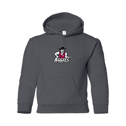 Youth Aggies New Mexico State Logo Gildan Heavy Blend  Hooded Sweatshirt