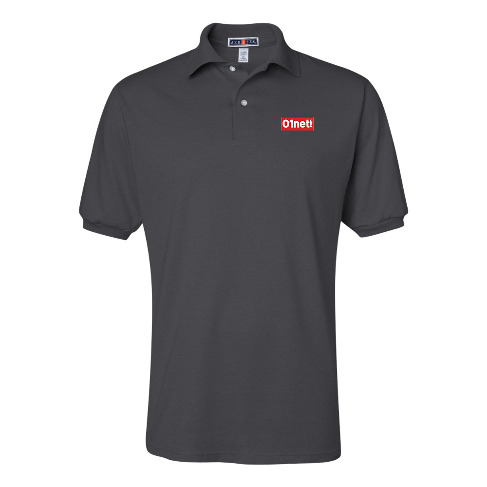 Men's 01net Logo JERZEES  SpotShield polo