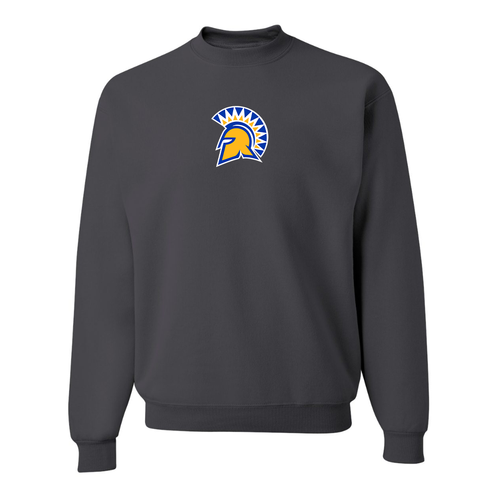 Men's San Jose State Spartans Logo JERZEES NuBlend Crewneck Sweatshirt