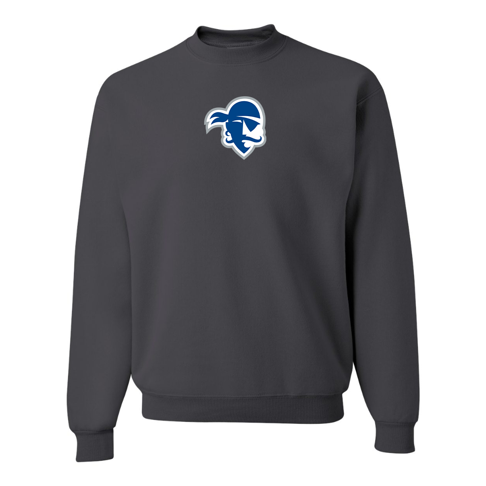 Men's Seton Hall Pirates Logo JERZEES NuBlend Crewneck Sweatshirt