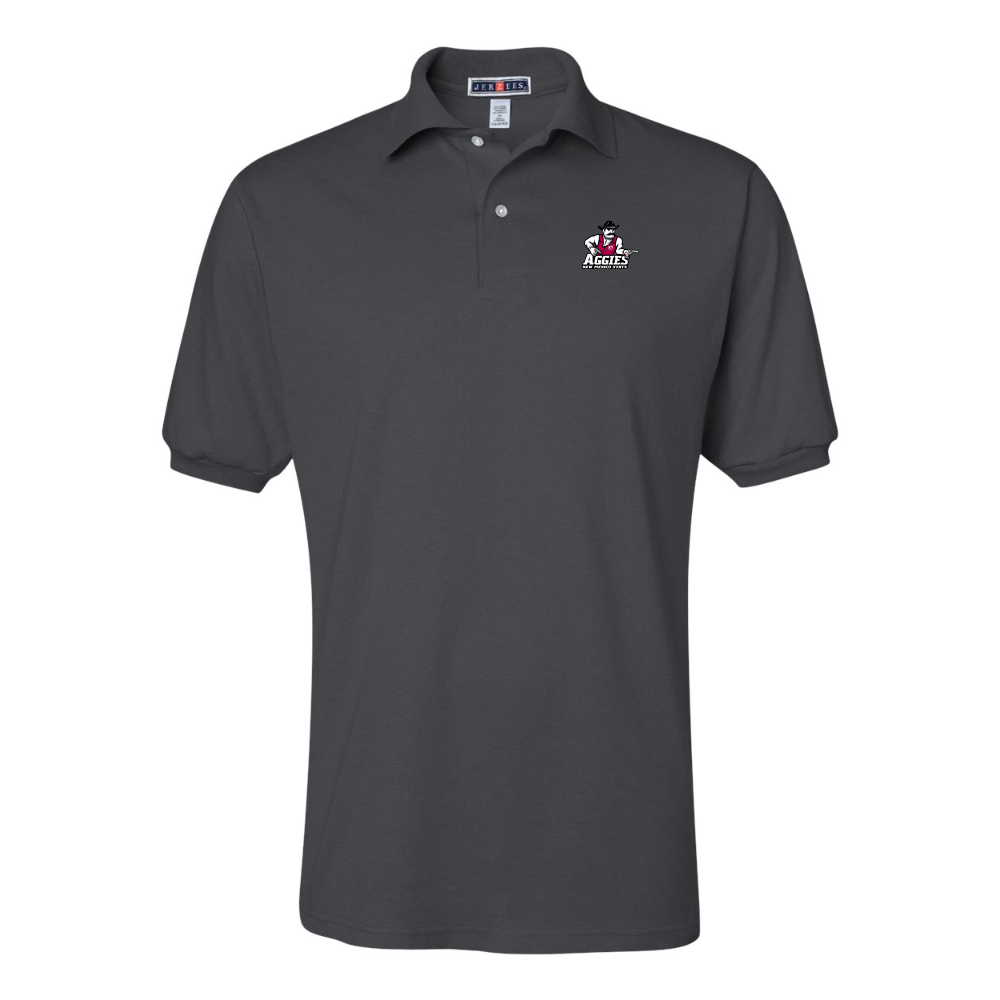 Men's Aggies New Mexico State Logo JERZEES  SpotShield polo
