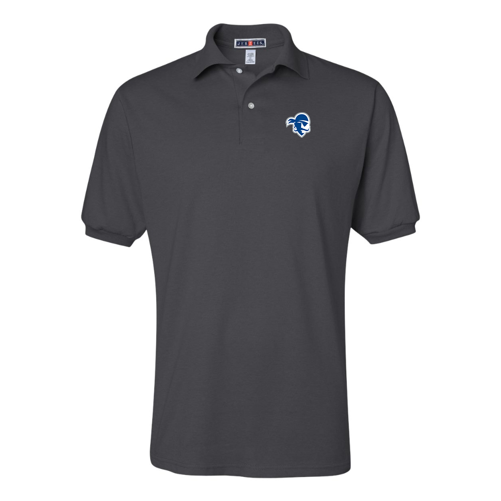 Men's Seton Hall Pirates Logo JERZEES  SpotShield polo