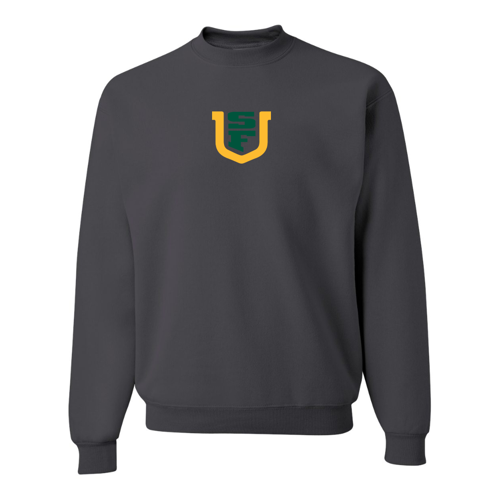 Men's San Francisco Dons Logo JERZEES NuBlend Crewneck Sweatshirt