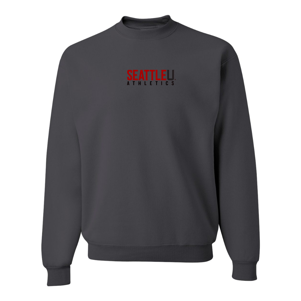 Men's Seattle Redhawks Logo JERZEES NuBlend Crewneck Sweatshirt