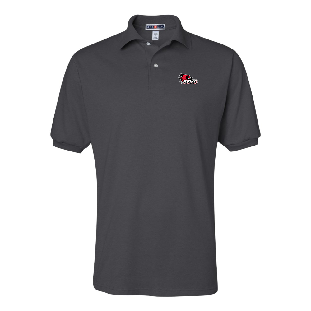 Men's SEMO Redhawks Logo JERZEES  SpotShield polo