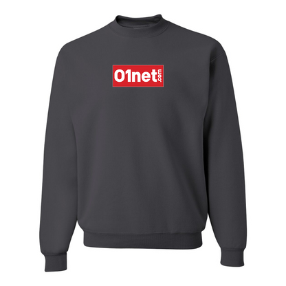 Men's 01net Logo JERZEES NuBlend Crewneck Sweatshirt