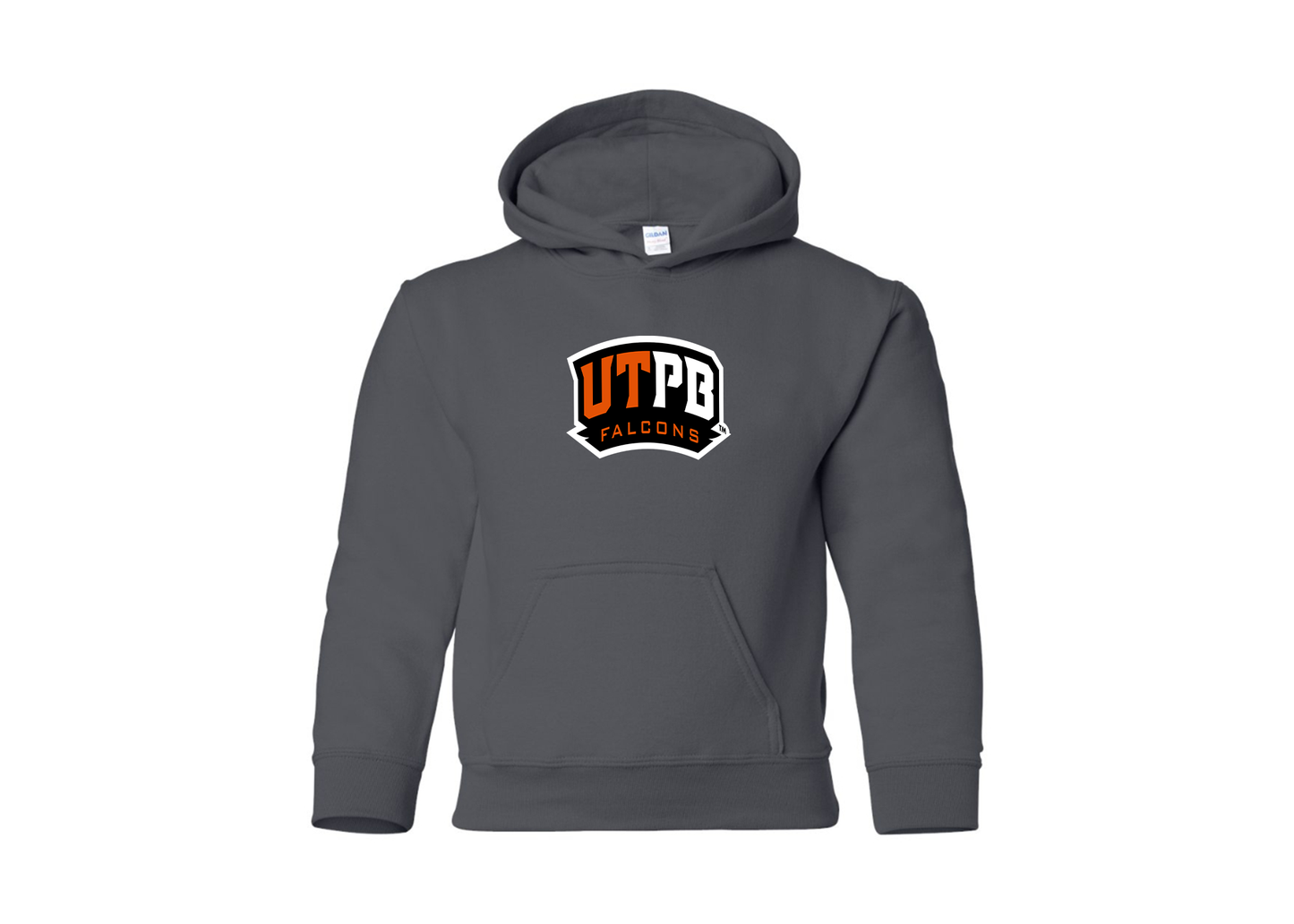 Youth UTPB Falcons Gildan Heavy Blend  Hooded Sweatshirt
