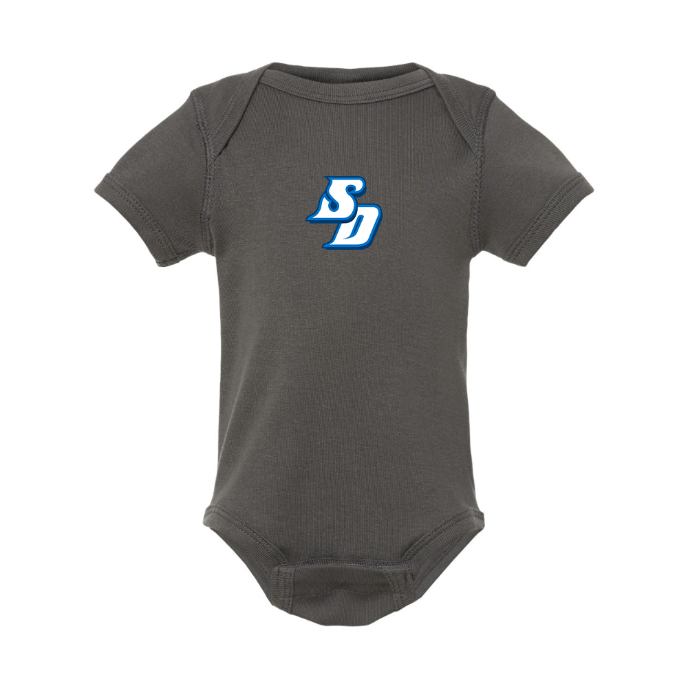 San Diego Toreros Logo Rabbit Skins Infant Baby Rib Bodysuit