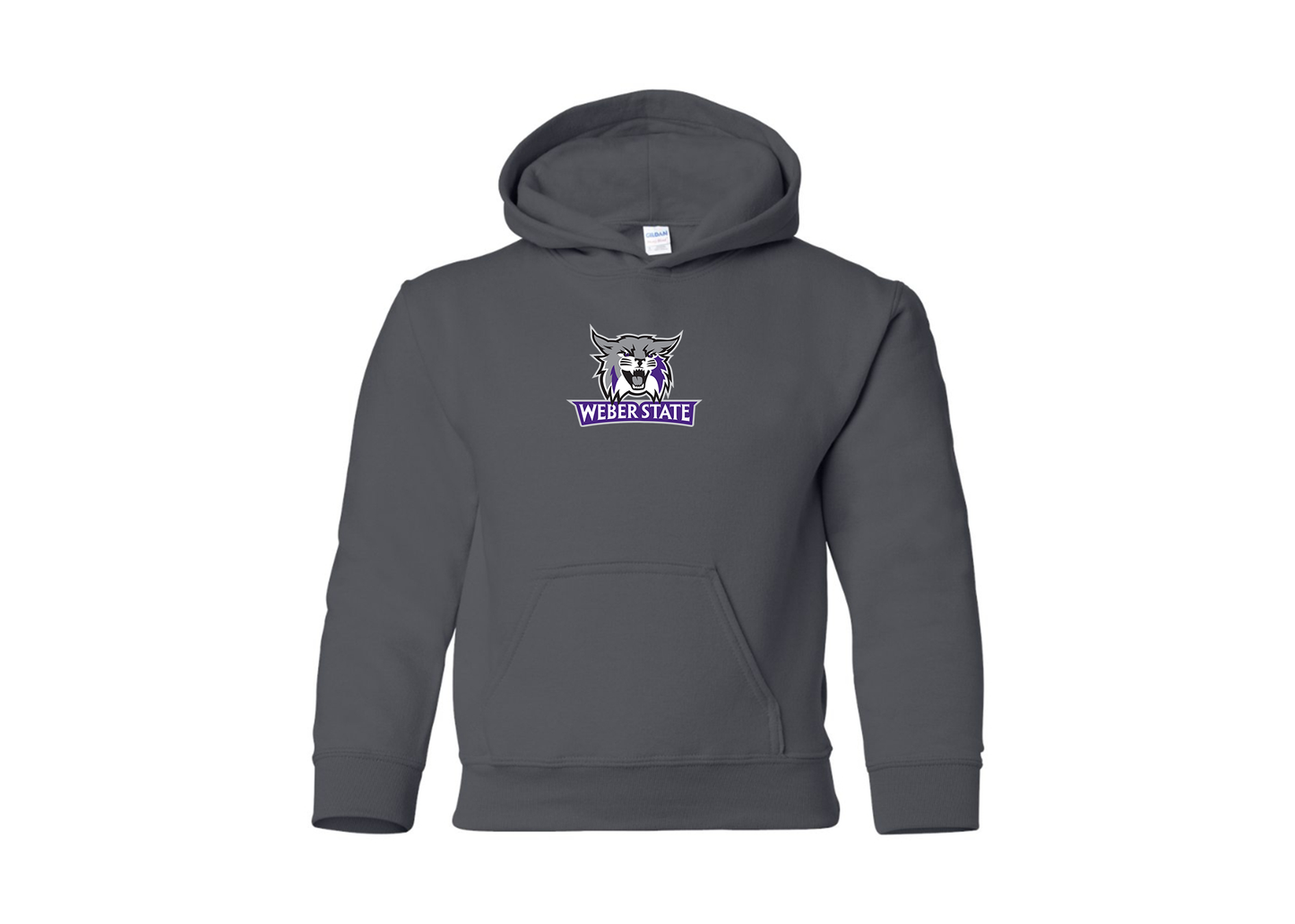 Youth Weber State Wildcats Gildan Heavy Blend  Hooded Sweatshirt