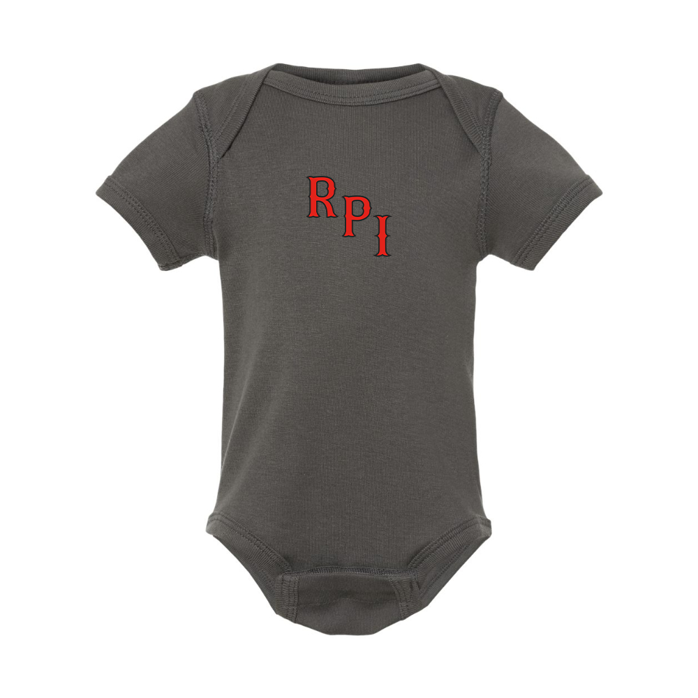 RPI Engineers Logo Rabbit Skins Infant Baby Rib Bodysuit