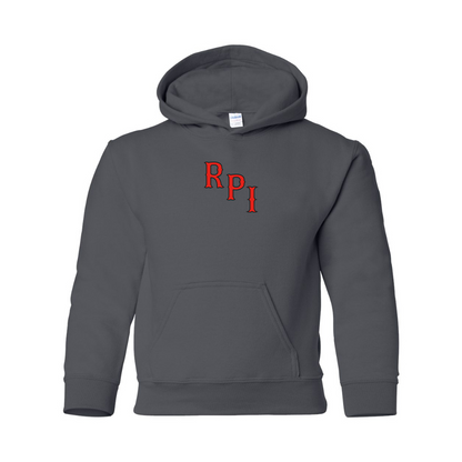 Youth RPI Engineers Logo Gildan Heavy Blend  Hooded Sweatshirt