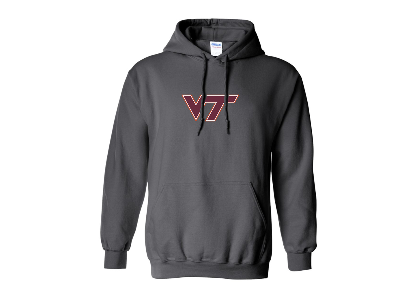 Men's Virginia Tech Hokies Gildan  Heavy Blend Hooded Sweatshirt