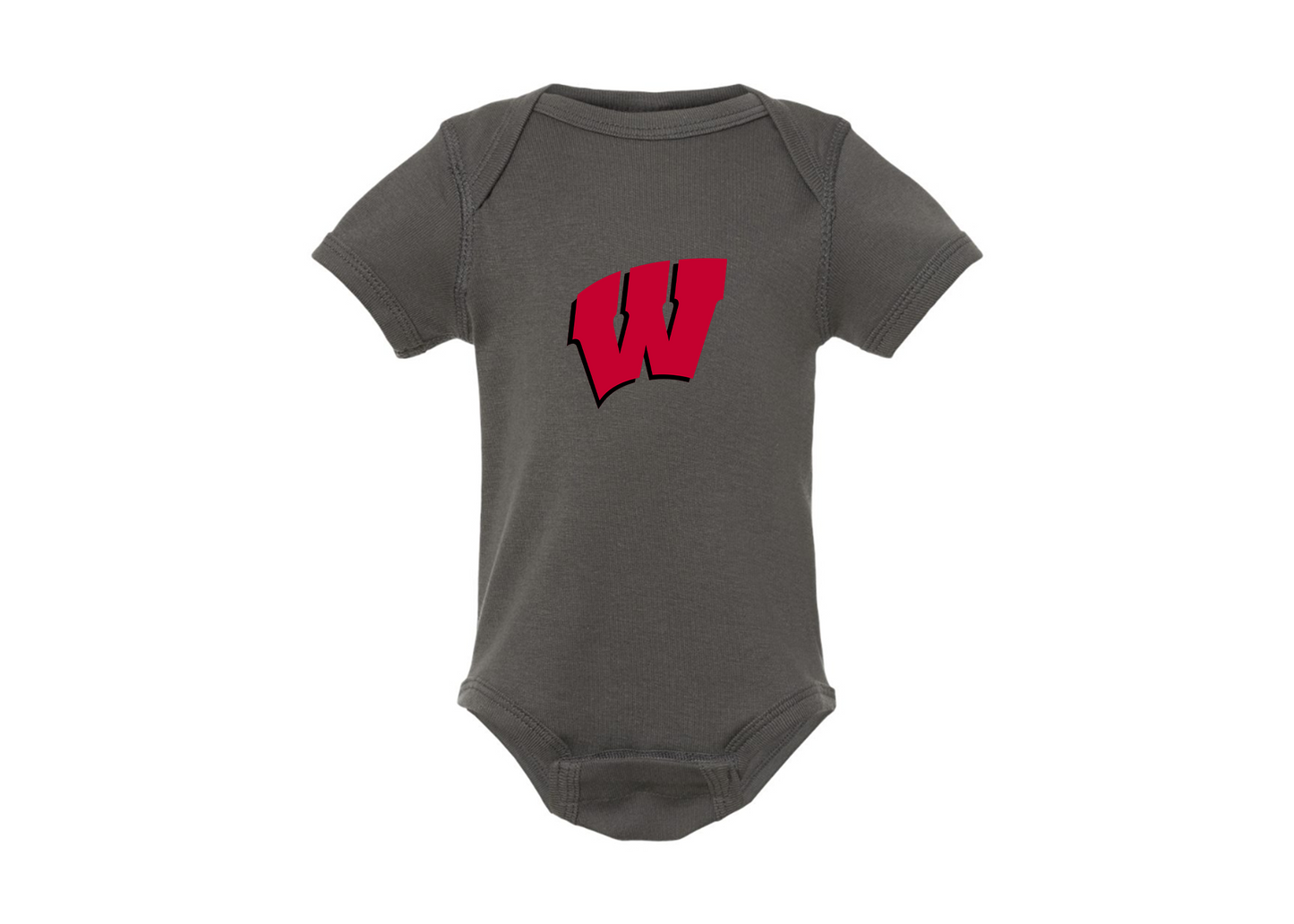 Wisconsin Badgers Rabbit Skins Infant Baby Rib Bodysuit