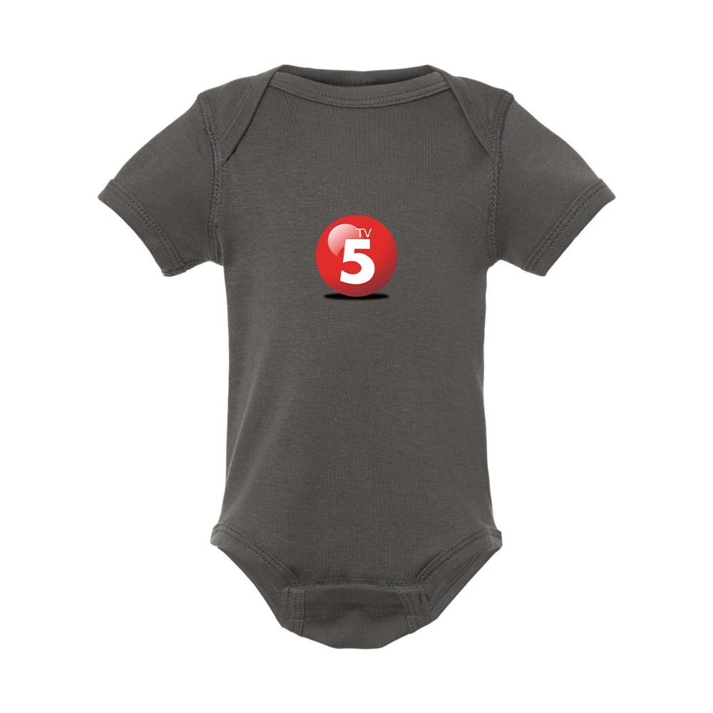 ABC TV5 Logo Rabbit Skins Infant Baby Rib Bodysuit