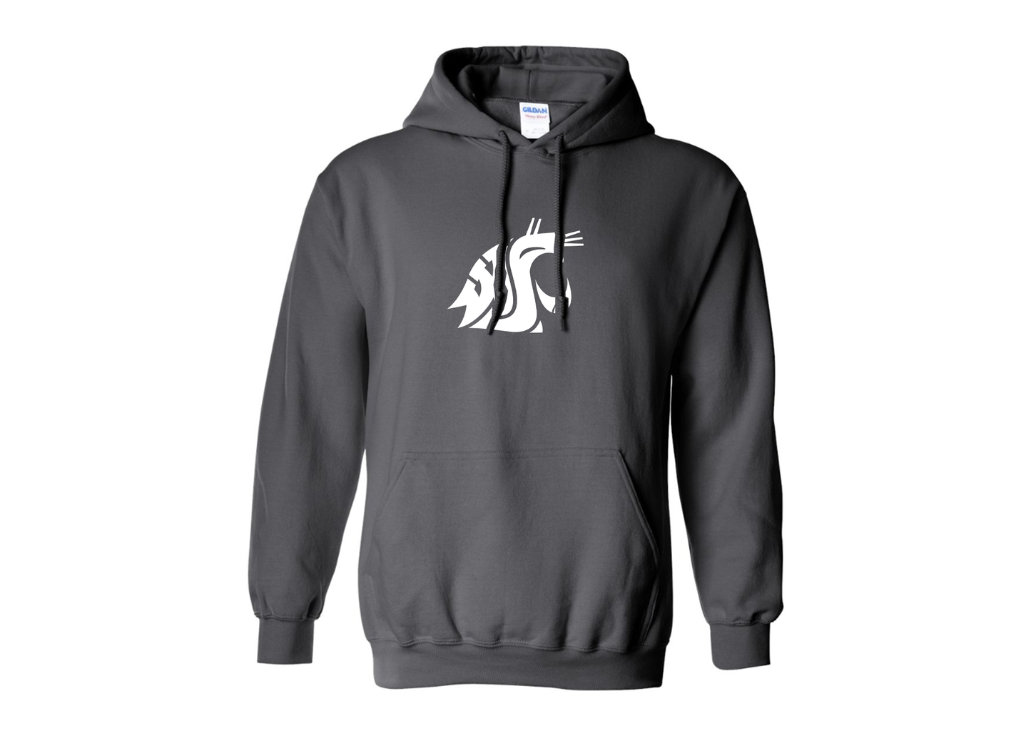 Men's Washington State Cougars Gildan  Heavy Blend Hooded Sweatshirt