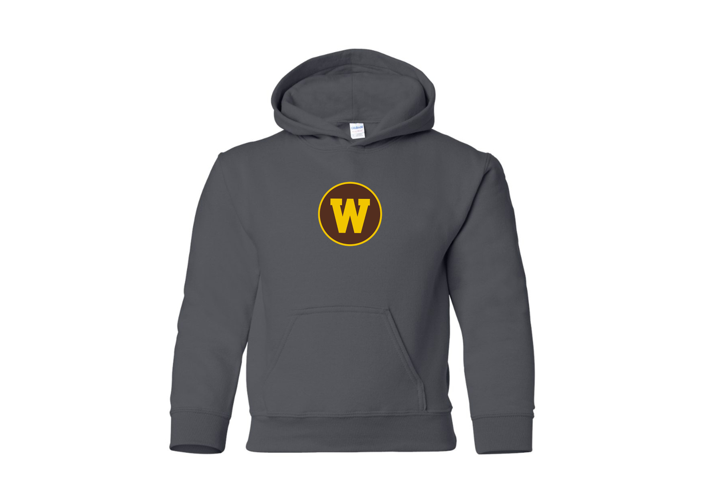 Youth Western Michigan Broncos Gildan Heavy Blend  Hooded Sweatshirt