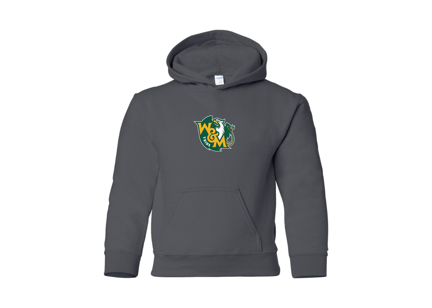 Youth William and Mary Tribe Gildan Heavy Blend  Hooded Sweatshirt
