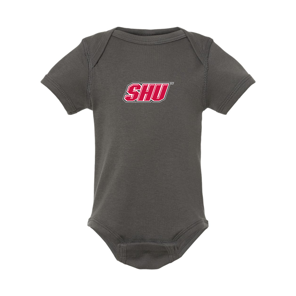 Sacred Heart Pioneers Logo Rabbit Skins Infant Baby Rib Bodysuit