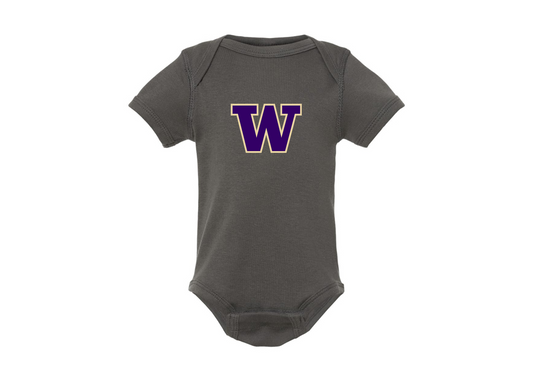 Washington Huskies Rabbit Skins Infant Baby Rib Bodysuit