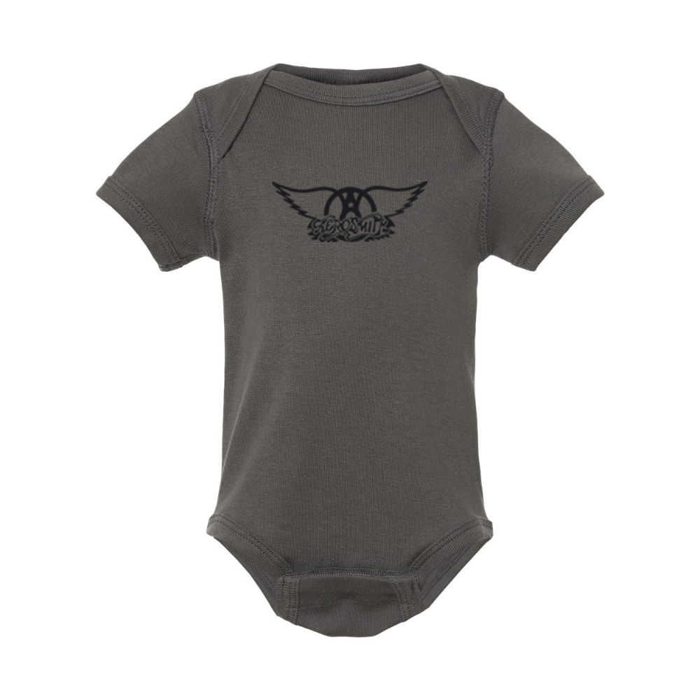 Aerosmith Logo  Rabbit Skins Infant Baby Rib Bodysuit