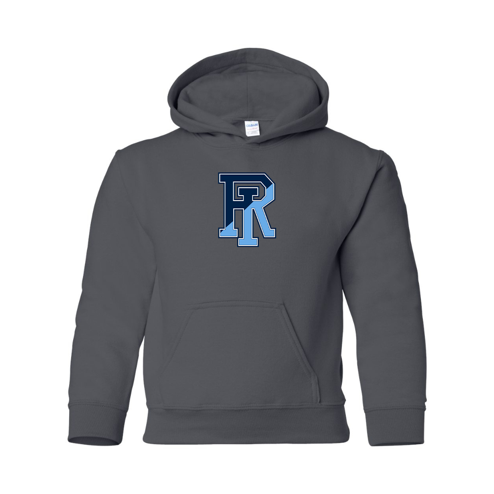Youth Rhode Island Rams Logo Gildan Heavy Blend  Hooded Sweatshirt