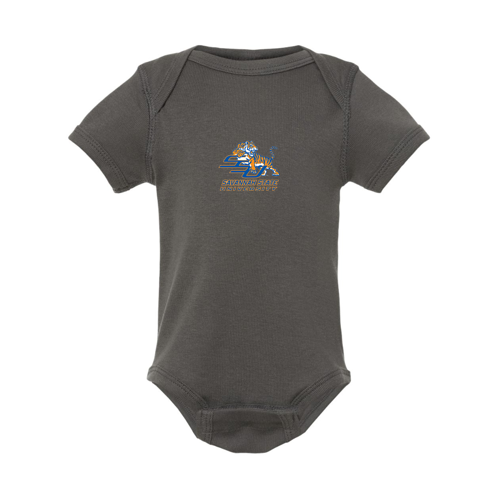 Savannah State Tigers Logo Rabbit Skins Infant Baby Rib Bodysuit