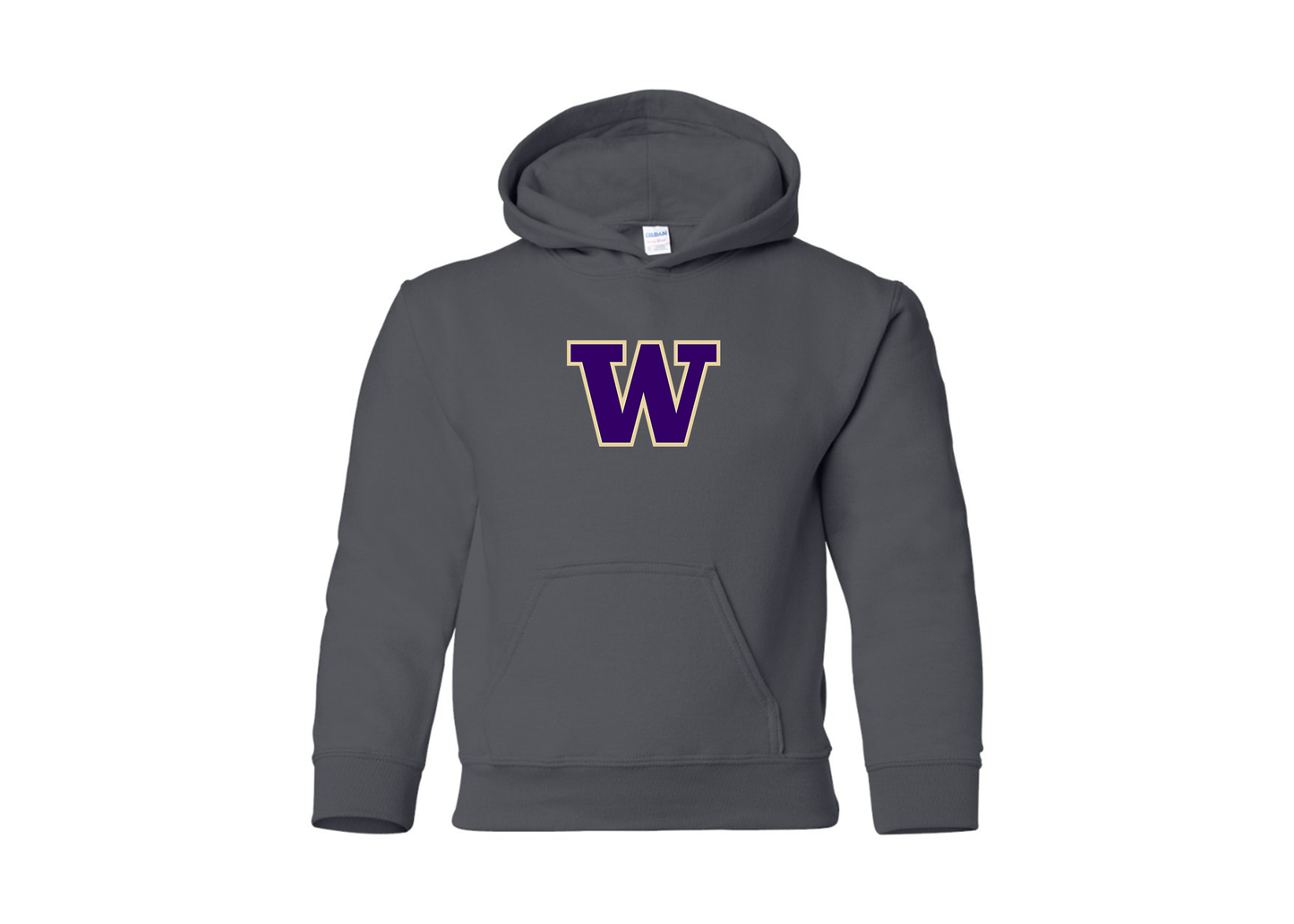Youth Washington Huskies Gildan Heavy Blend  Hooded Sweatshirt