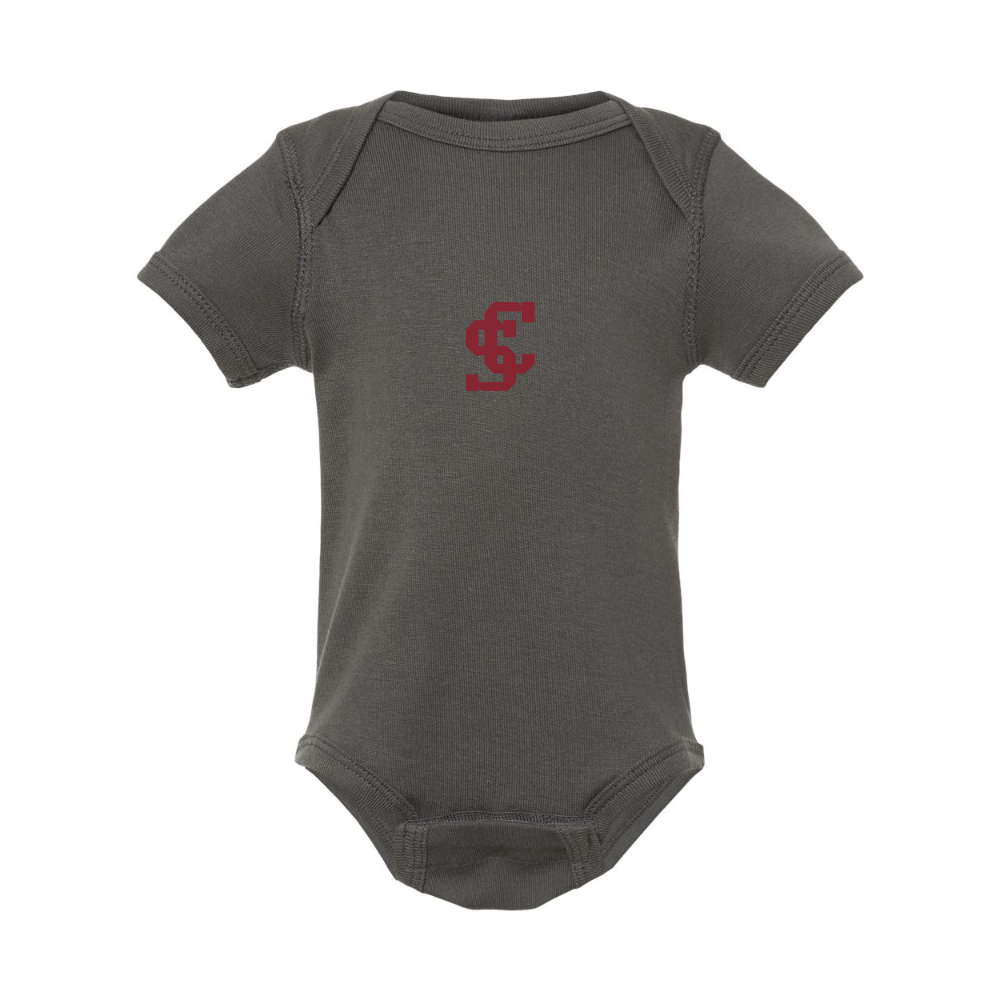 Santa Clara Broncos Logo Rabbit Skins Infant Baby Rib Bodysuit