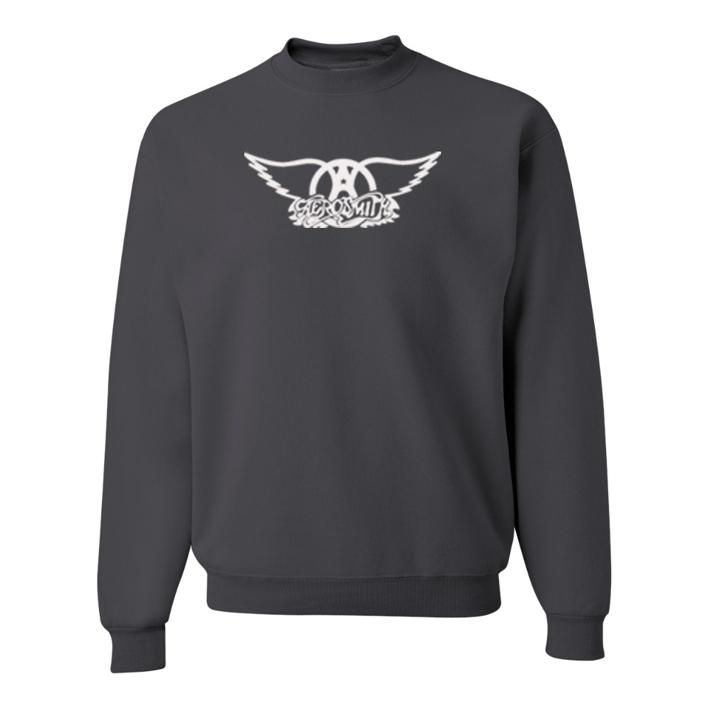 Men's Aerosmith Logo  JERZEES NuBlend Crewneck Sweatshirt