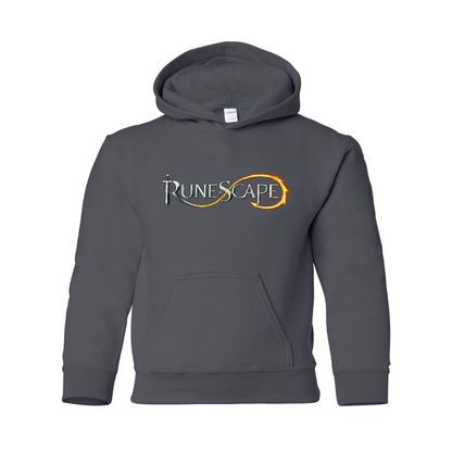 Youth Runescape Logo Gildan Heavy Blend  Hooded Sweatshirt