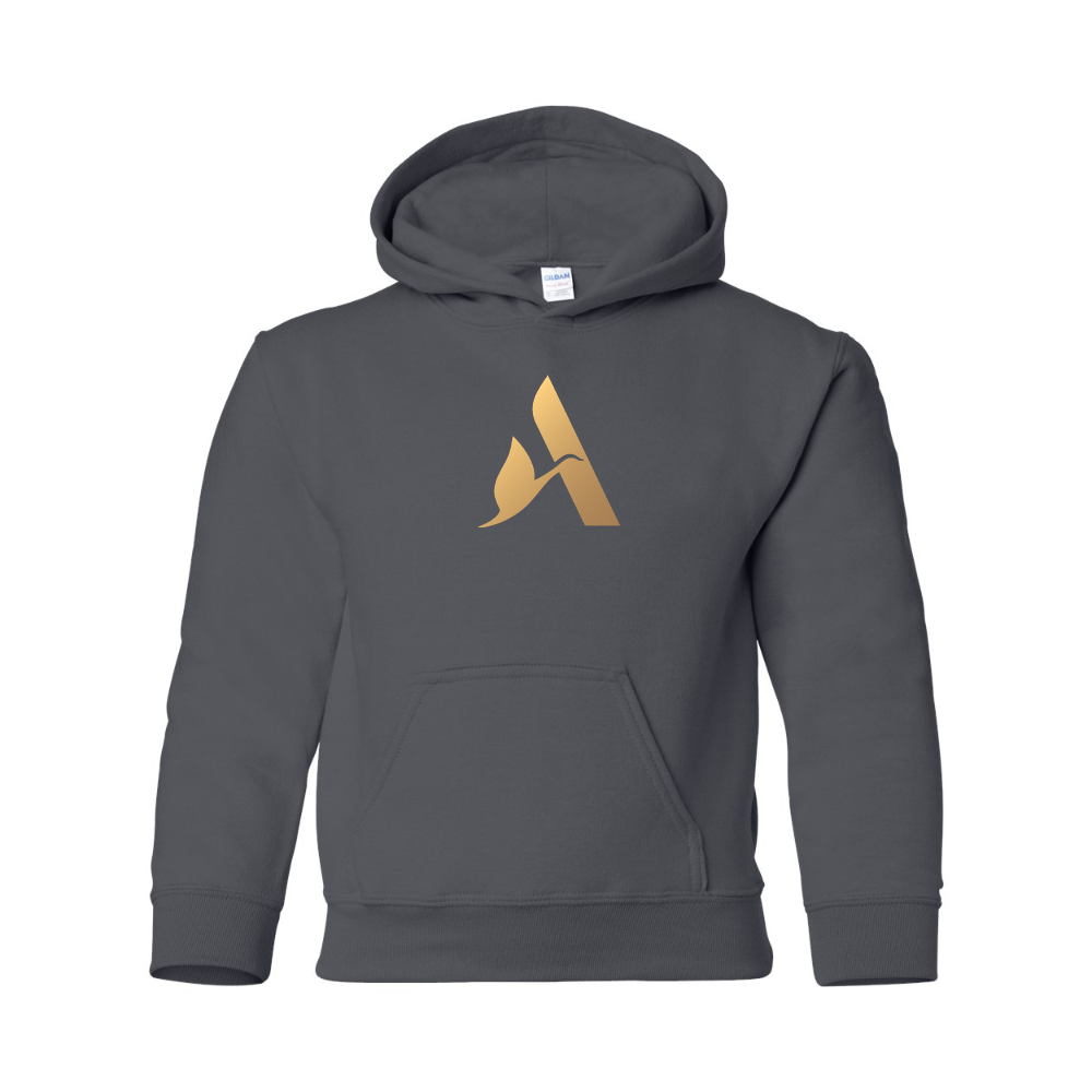 Youth Accor Golden Logo Gildan Heavy Blend  Hooded Sweatshirt
