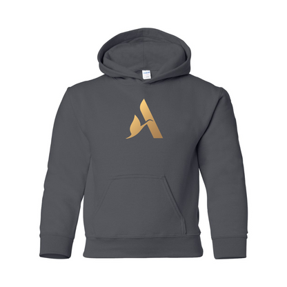 Youth Accor Golden Logo Gildan Heavy Blend  Hooded Sweatshirt