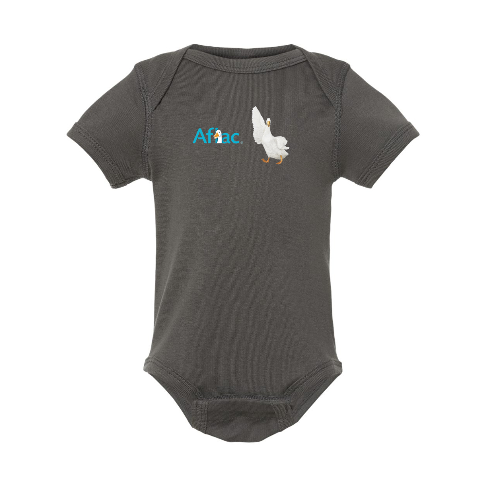 Aflac Logo and Duck  Rabbit Skins Infant Baby Rib Bodysuit