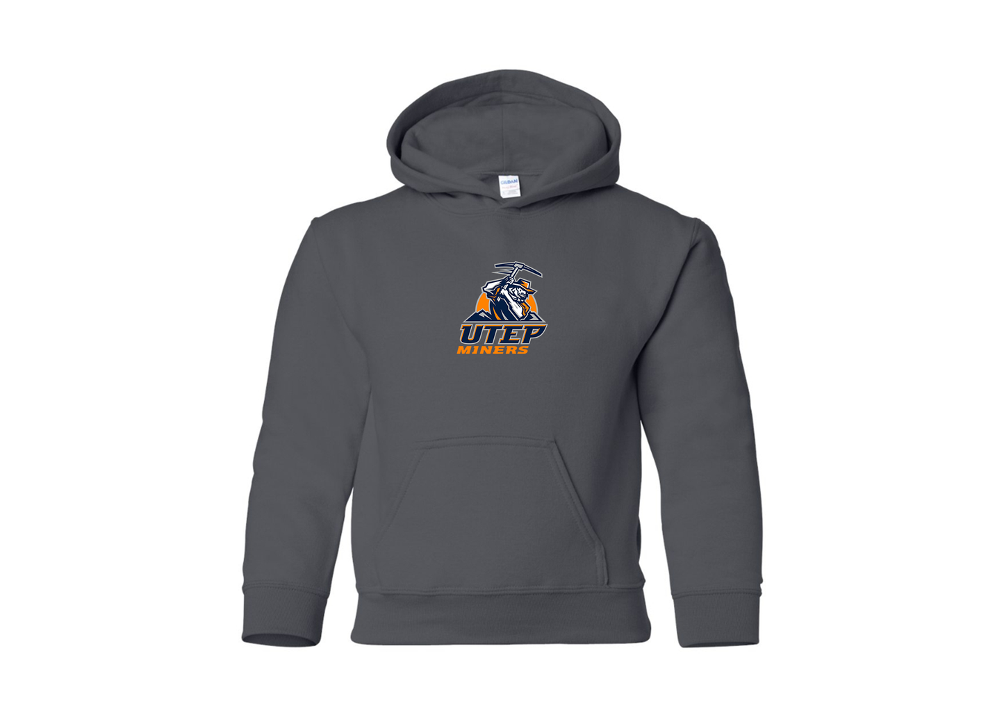 Youth UTEP Miners Gildan Heavy Blend  Hooded Sweatshirt