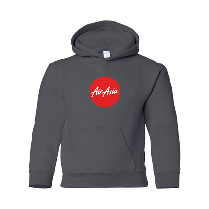 Youth Air Asia Logo Gildan Heavy Blend  Hooded Sweatshirt