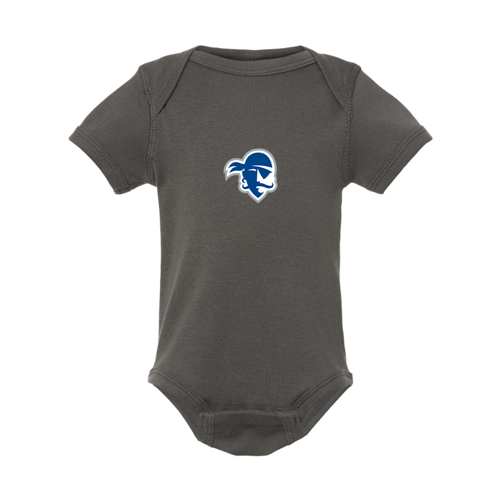 Seton Hall Pirates Logo  Rabbit Skins Infant Baby Rib Bodysuit