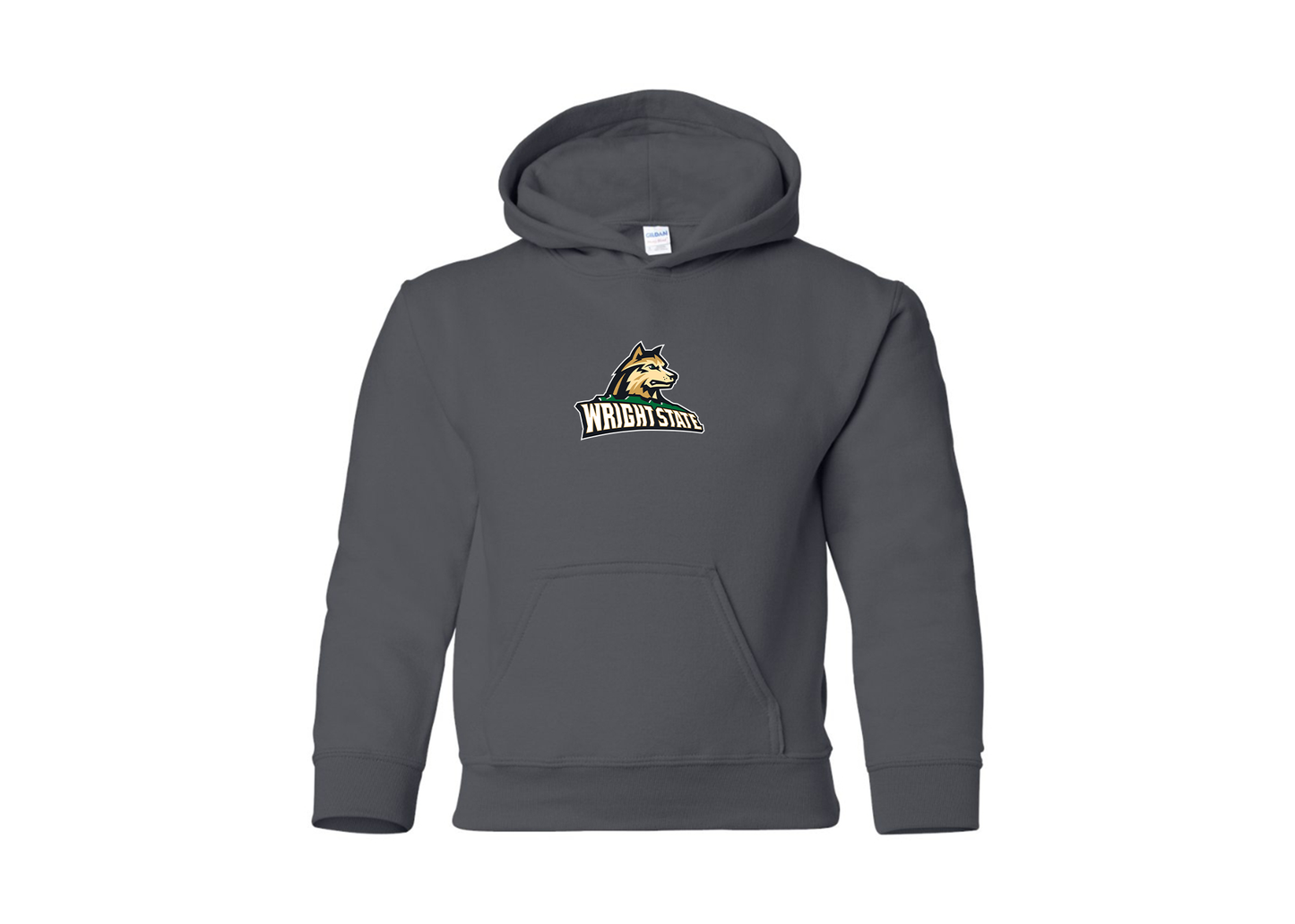 Youth Wright State Raiders Gildan Heavy Blend  Hooded Sweatshirt