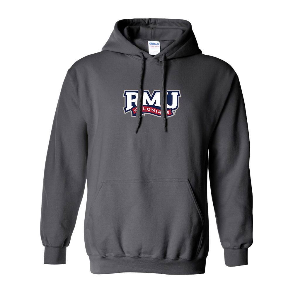 Men's Robert Morris Colonials Logo Gildan  Heavy Blend Hooded Sweatshirt