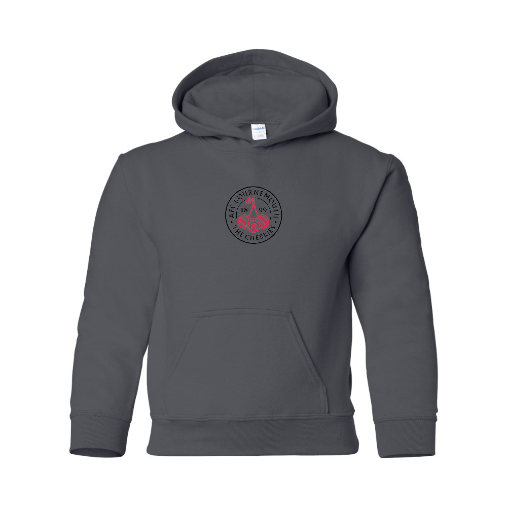 Youth AFC Bournemouth Soccer Logo Gildan Heavy Blend  Hooded Sweatshirt
