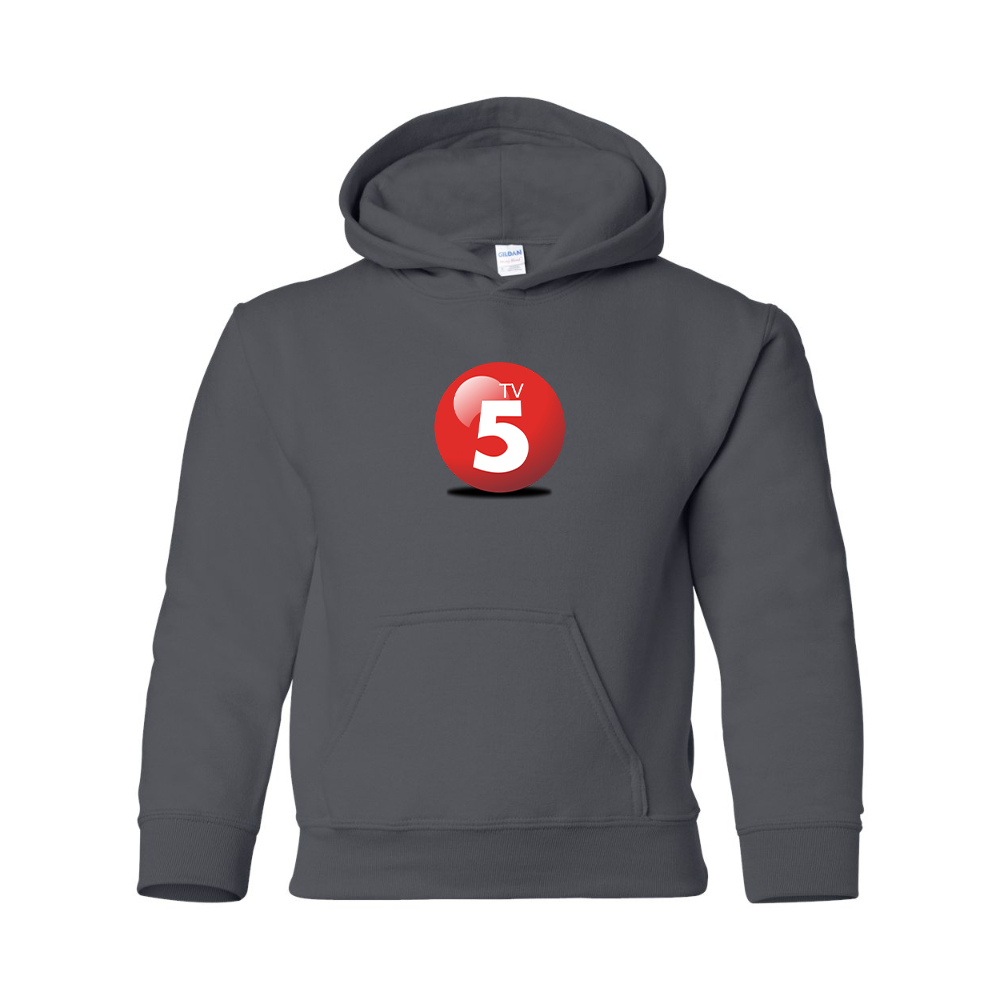 Youth ABC TV5 Logo Gildan Heavy Blend  Hooded Sweatshirt