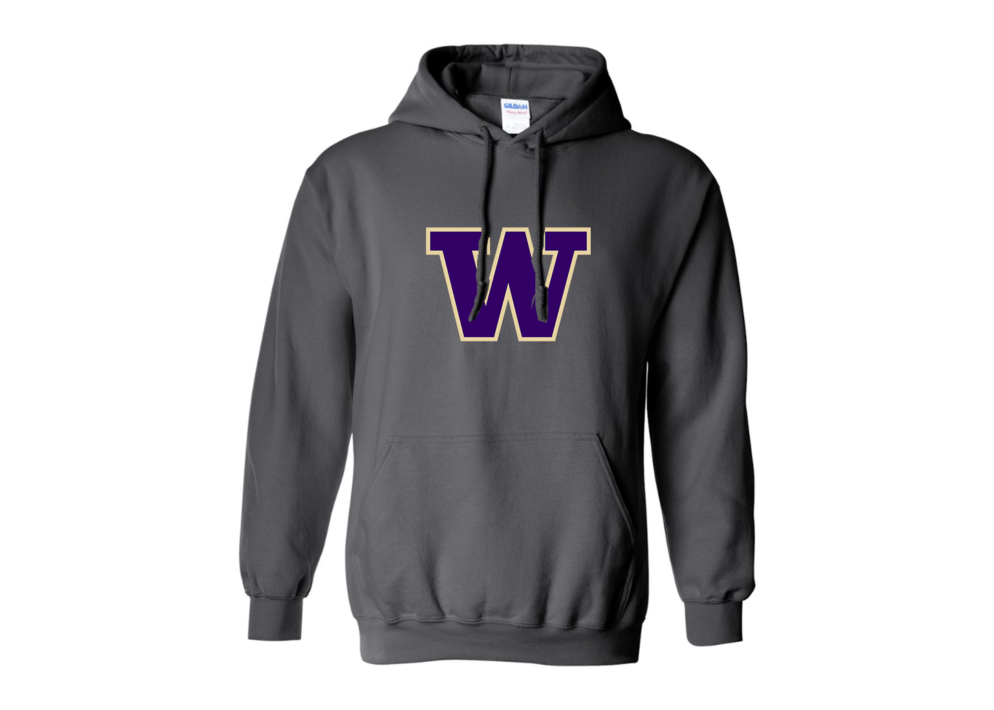 Men's Washington Huskies Gildan  Heavy Blend Hooded Sweatshirt