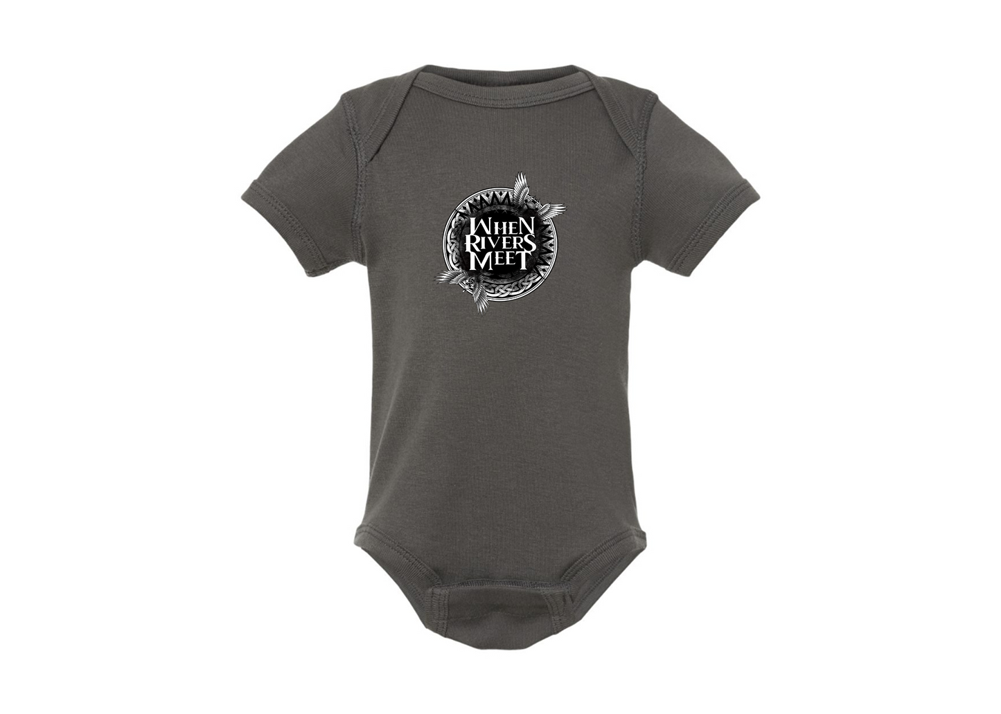 When Rivers Meet Rabbit Skins Infant Baby Rib Bodysuit