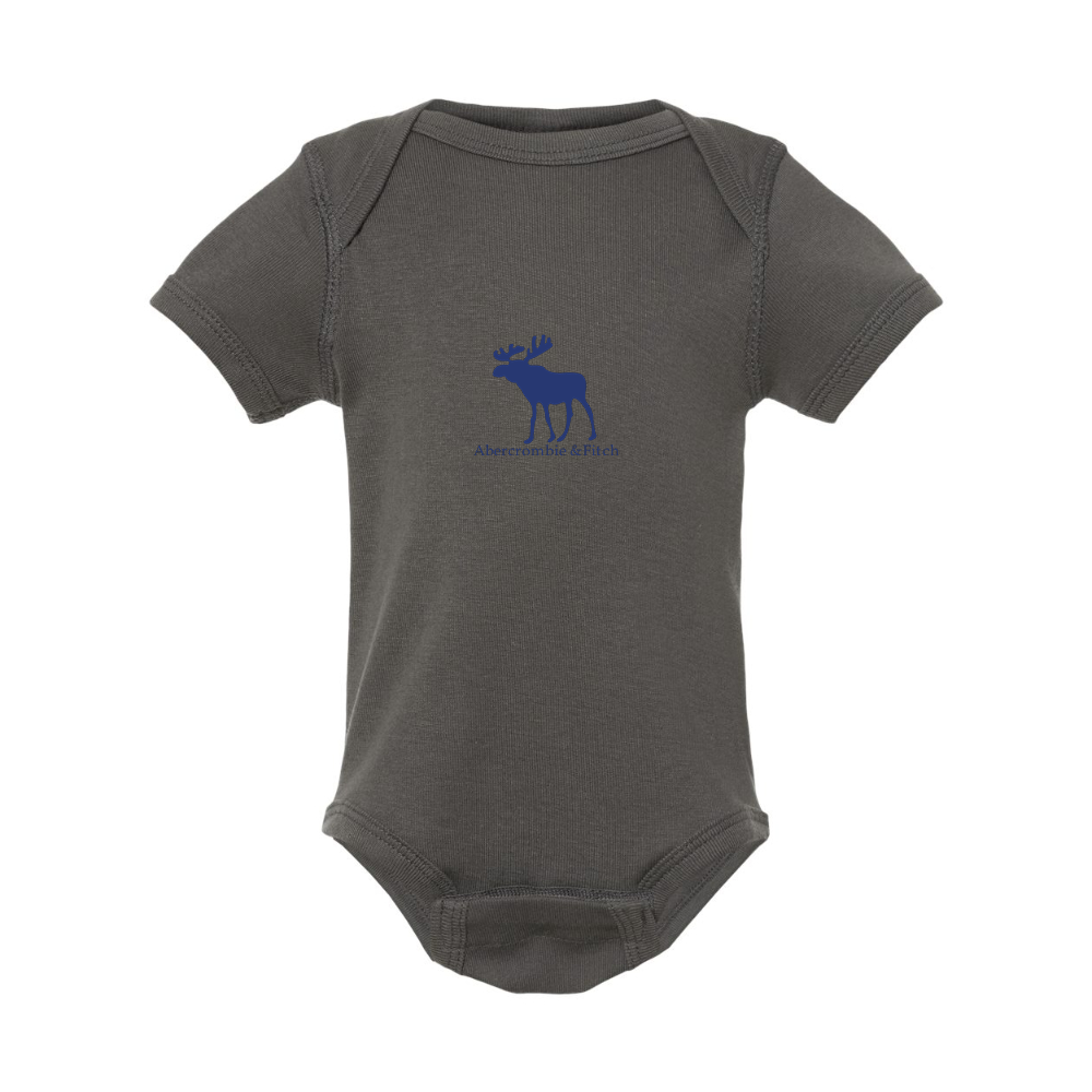 Abercrombie & Fitch Moose Logo  Rabbit Skins Infant Baby Rib Bodysuit
